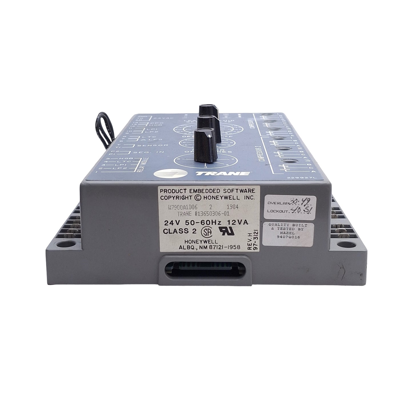 Used Honeywell / Trane Controls 13650306-01 HVAC Chiller Module, 24VAC 50/60Hz 12VA