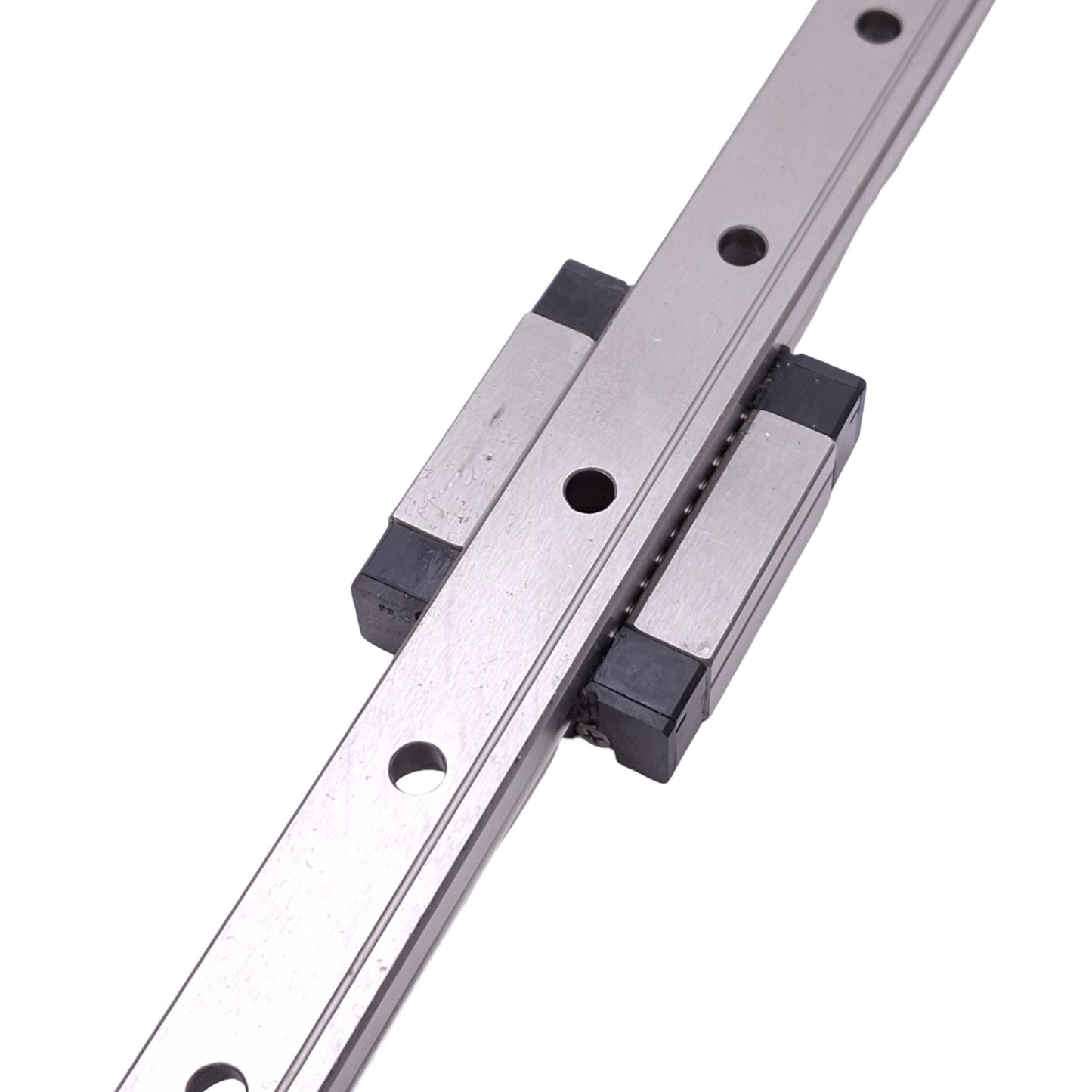 Used IKO LWL12B Linear Guide Block w/ 12x470mm Rail, 25mm Pitch, M3, 4290N Max