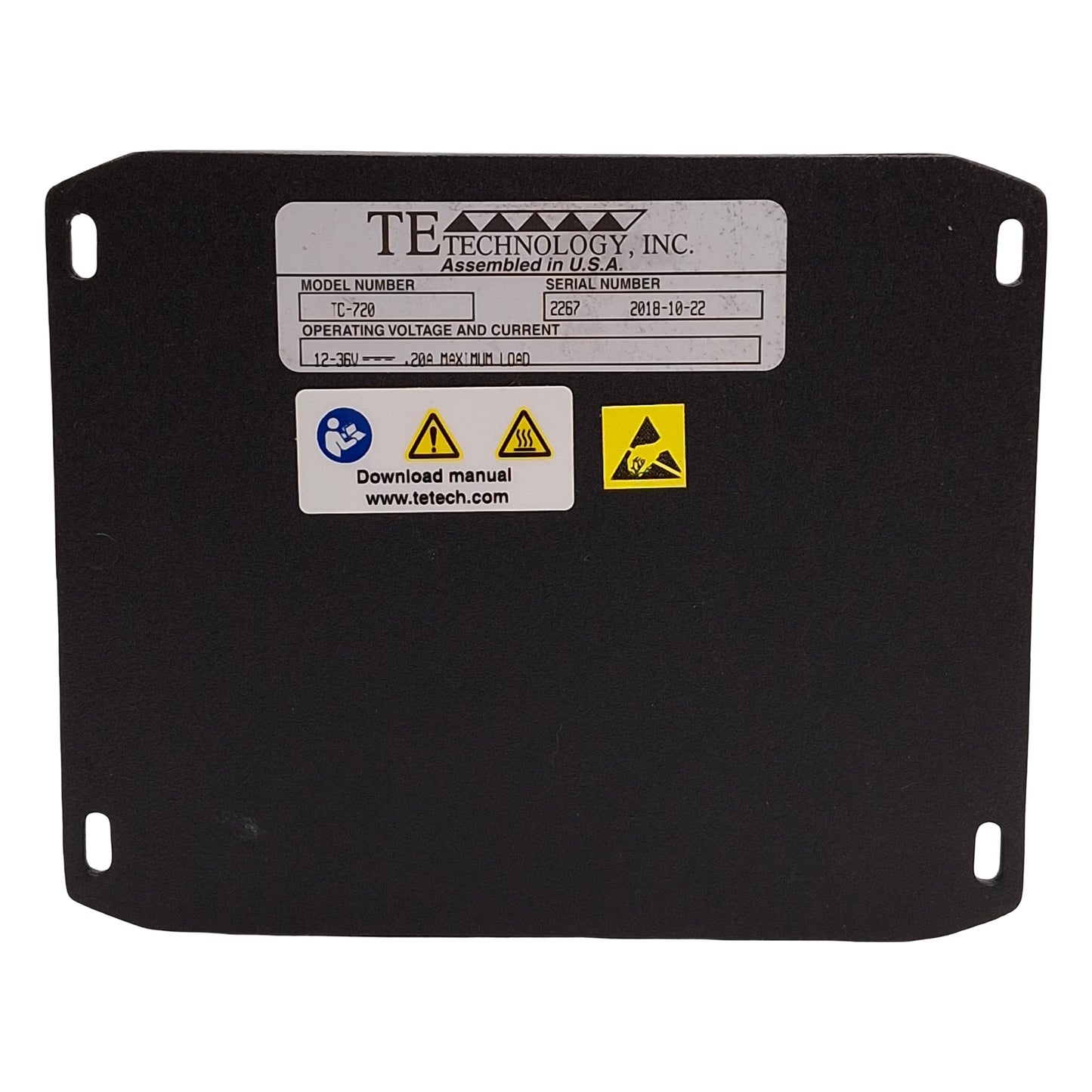Used TE Technology TC-720 Thermoelectric Temperature Controller 12-36VDC *Wire Entry*