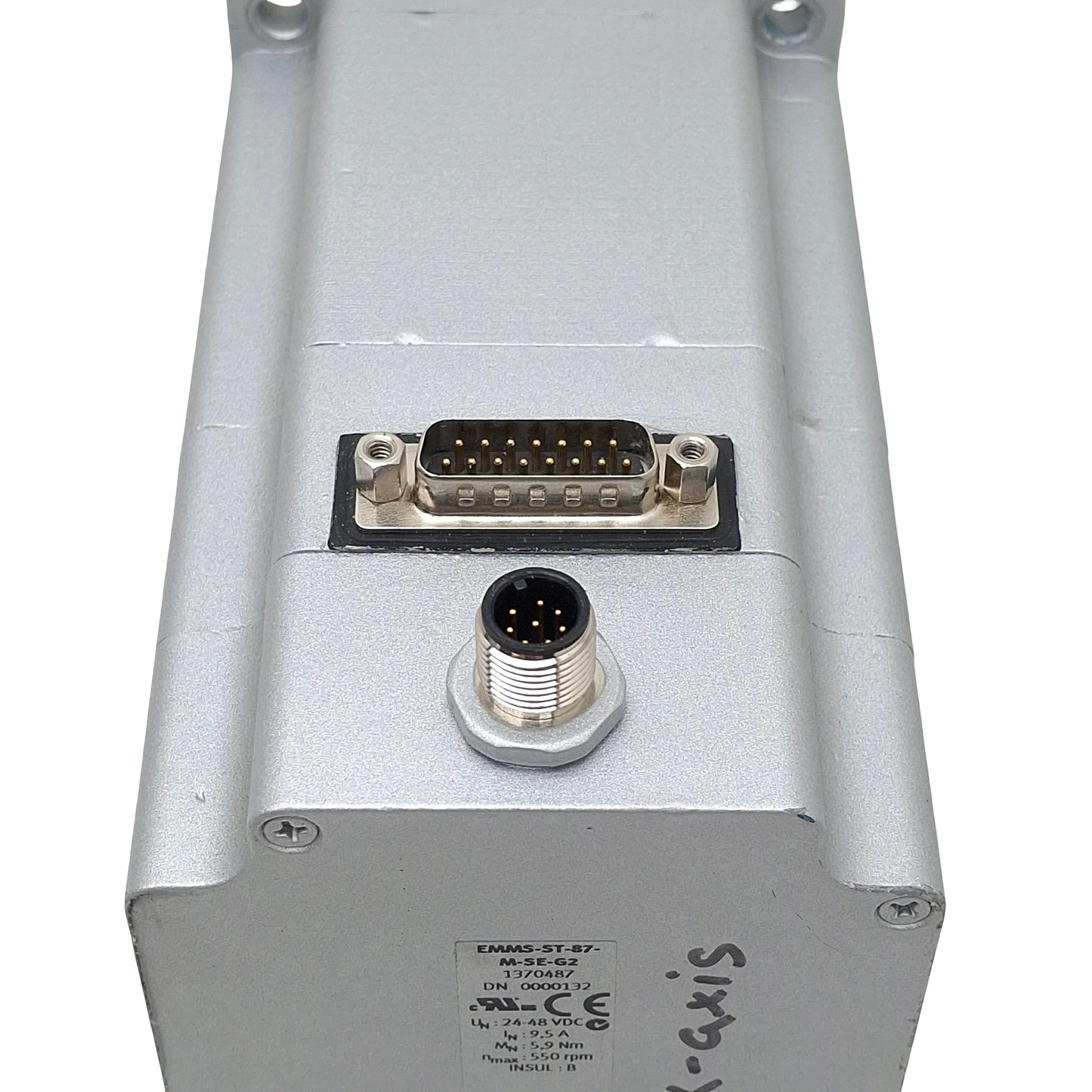 Used Festo EMMS-ST-87-M-SE-G2 Stepper Motor, 2-Phase, 1.8°/Step, 24-48VDC, NEMA34