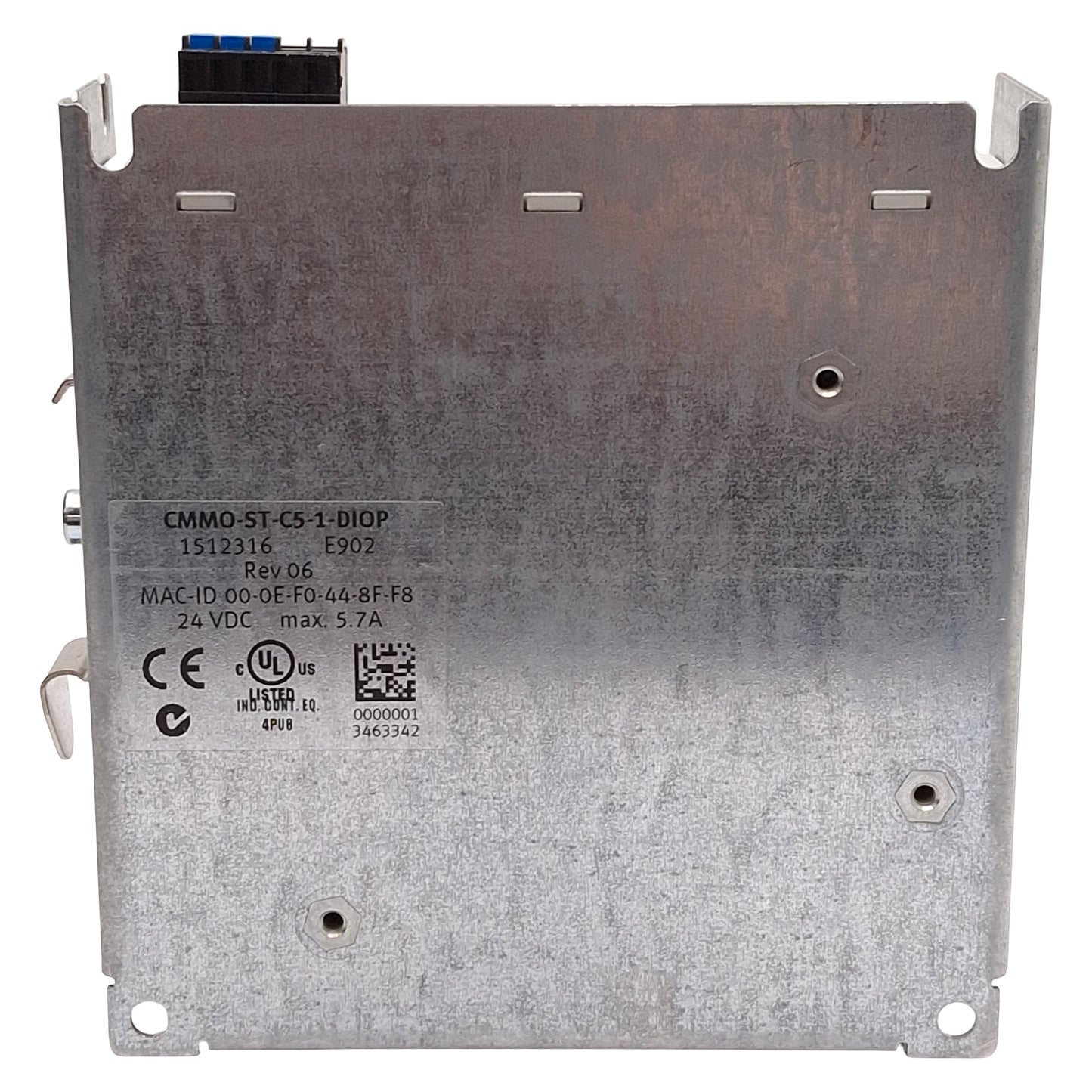 Used Festo 1512316 CMMO-ST-C5-1-DIOP Motor Controller, RJ45, DB25, 24VDC, DIN Rail