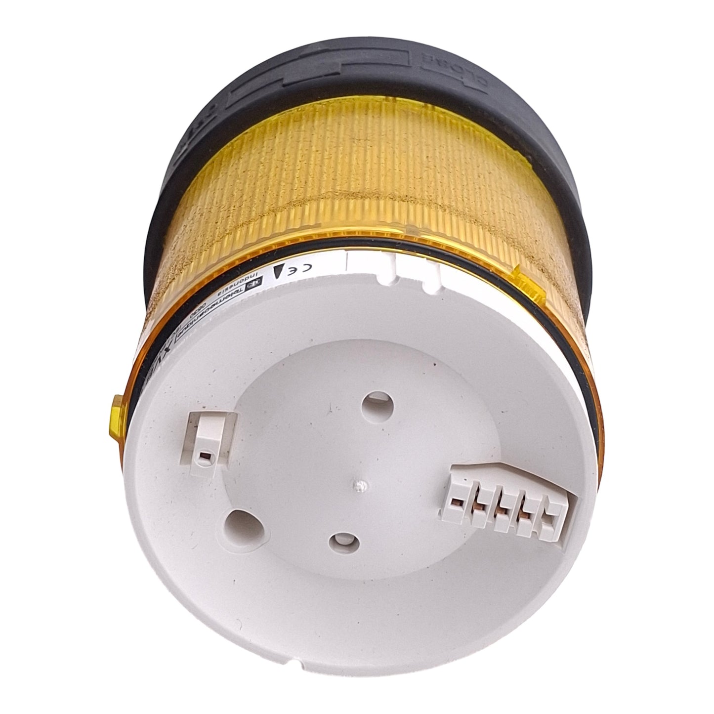 Used Telemecanique XVBC38 Tower Stack Light ø70mm 250VAC/DC, Yellow Steady, *No Bulb*