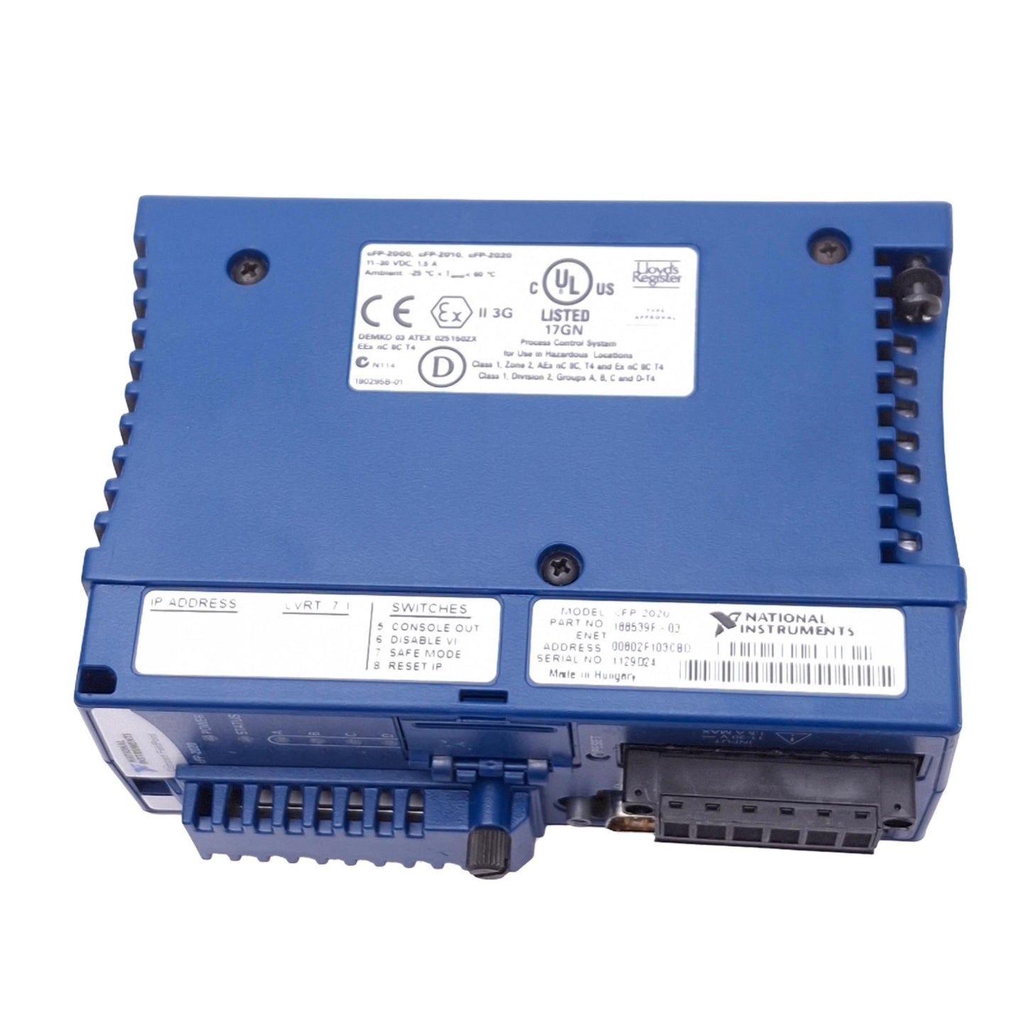 Used National Instruments 188539F-03 cFP-2020 Controller for Compact FieldPoint, RJ45