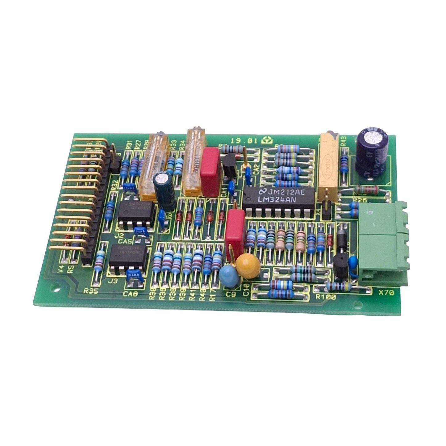 Used Heraeus 36507971B Printed Circuit Board, 16-Pin, 90x60mm