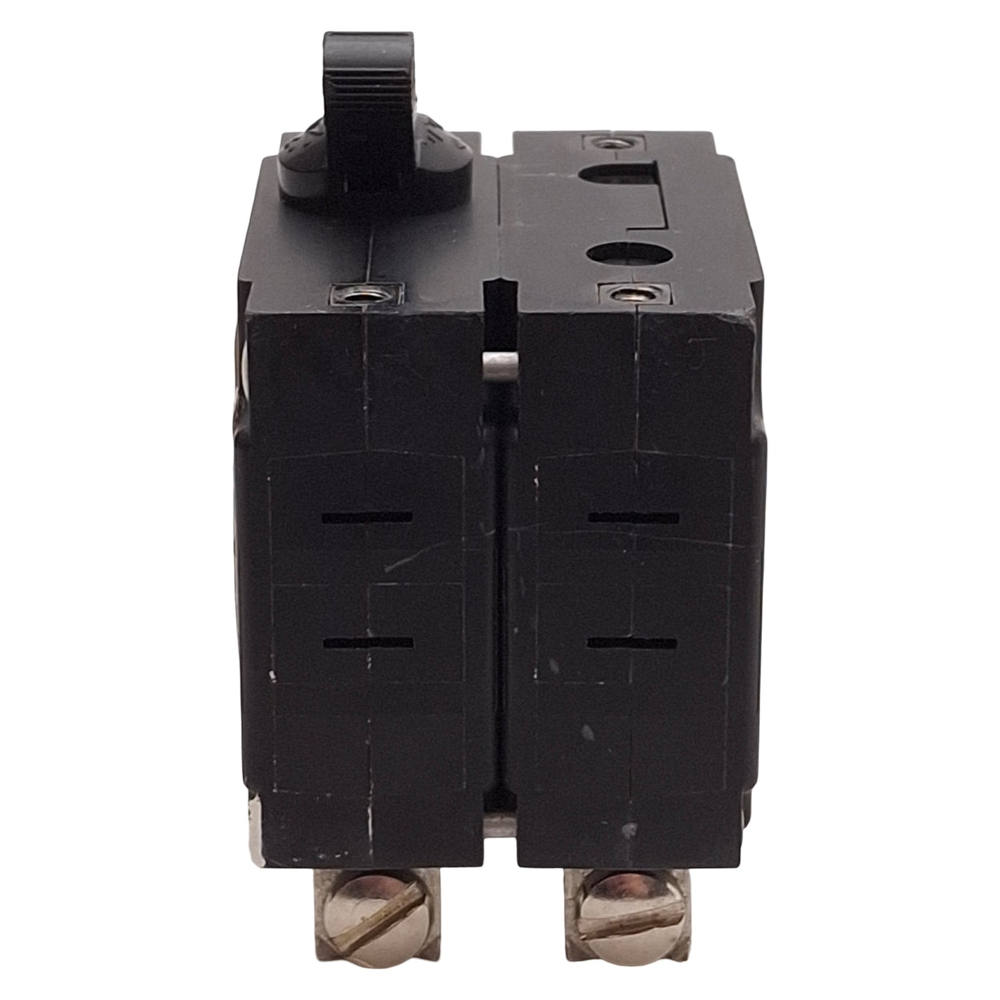 Used Airpax IEG66-1-62-10.0-01-V Circuit Breaker, 2-Pole, 10A 250VAC, Screw Terminals