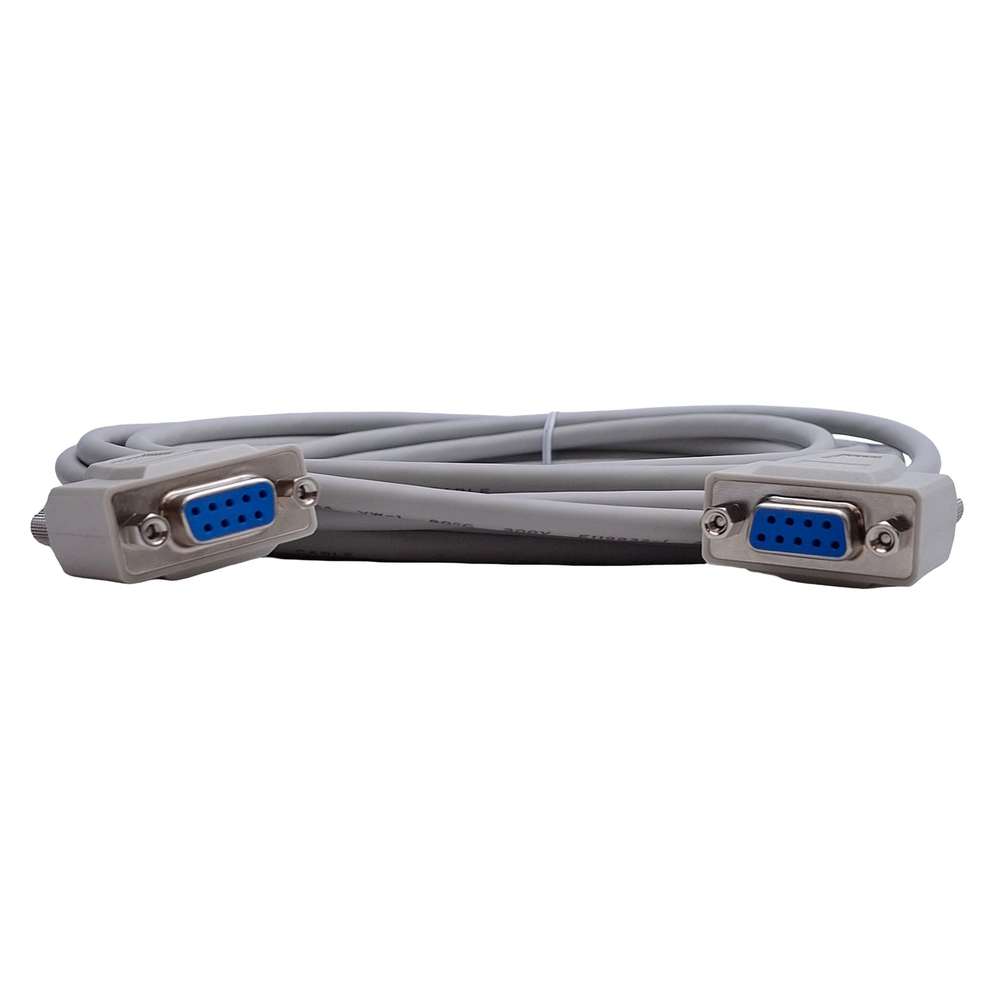 New L-Com CSMN9FF-25 Deluxe Molded D-Sub Cable DB9 Female to DB9 Female, 25ft Length