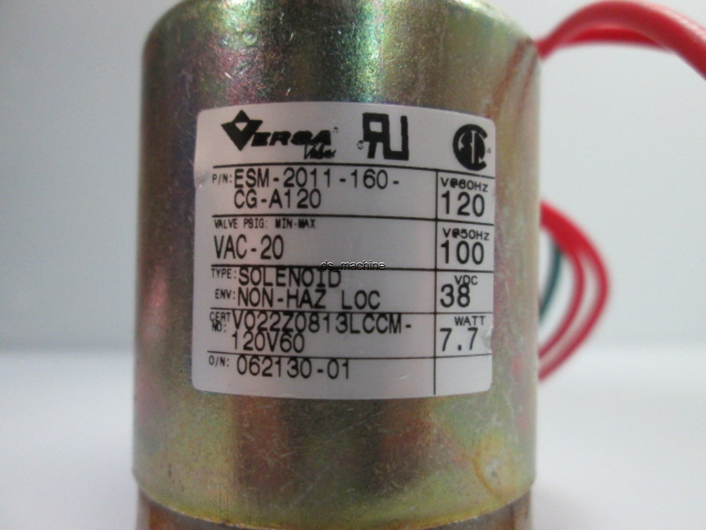 Used Versa ESM-2012-06-CG-Z-A120 Pneumatic Solenoid Valve
