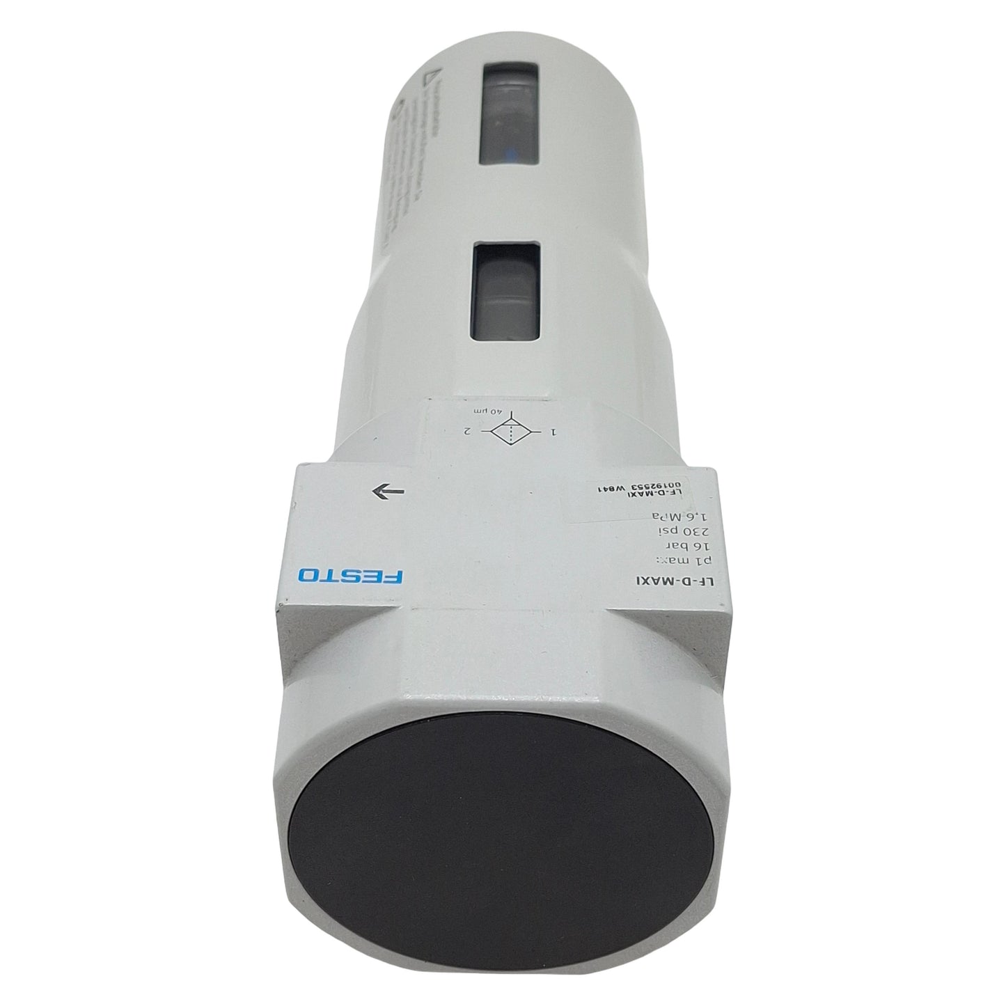 Used Festo LF-D-MAXI 192553 Pneumatic Filter, 0-16Bar, 40µm Filtration, Sub-Base