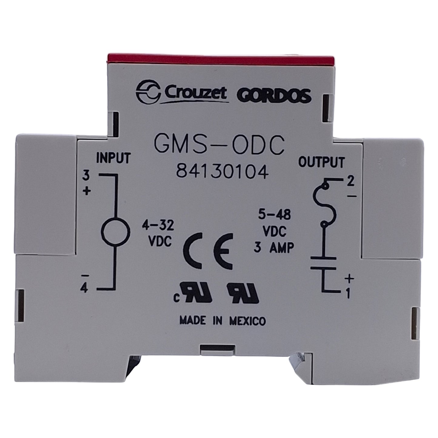 Used Lot of 2 Crouzet Gordos GMS-ODC Solid State Relay 4-32VDC In, 5-48VDC 3A Out