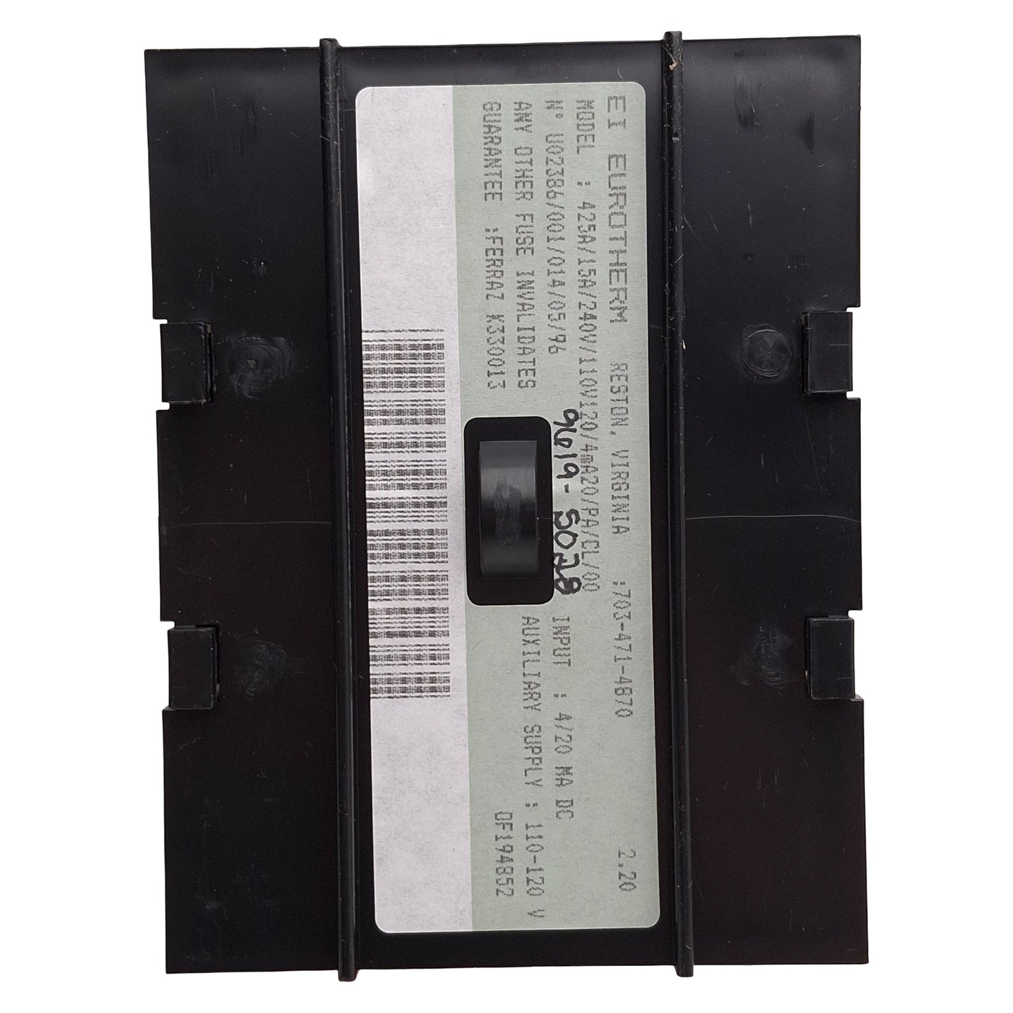 Used Eurotherm 425A/15A/240V/110V120/4MA20/PA/ENG/CL/00 Eurocube Thyristor Unit, 15A