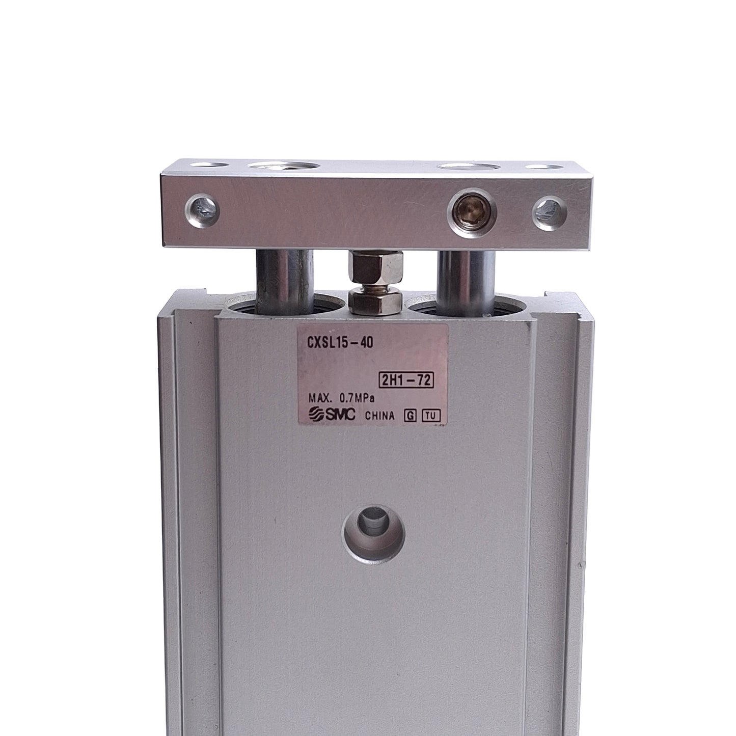 New – Open box SMC CXSL15-40 Dual Rod Cylinder, 15mm Bore, 40mm Stroke, M5 Ports, 0.7MPa