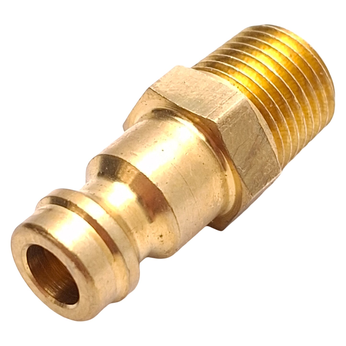 Used Lot of 9 Parker 21SFAN10MXX Rectus Type 21 Quick Coupler Plug, Brass, 1/8in NPT