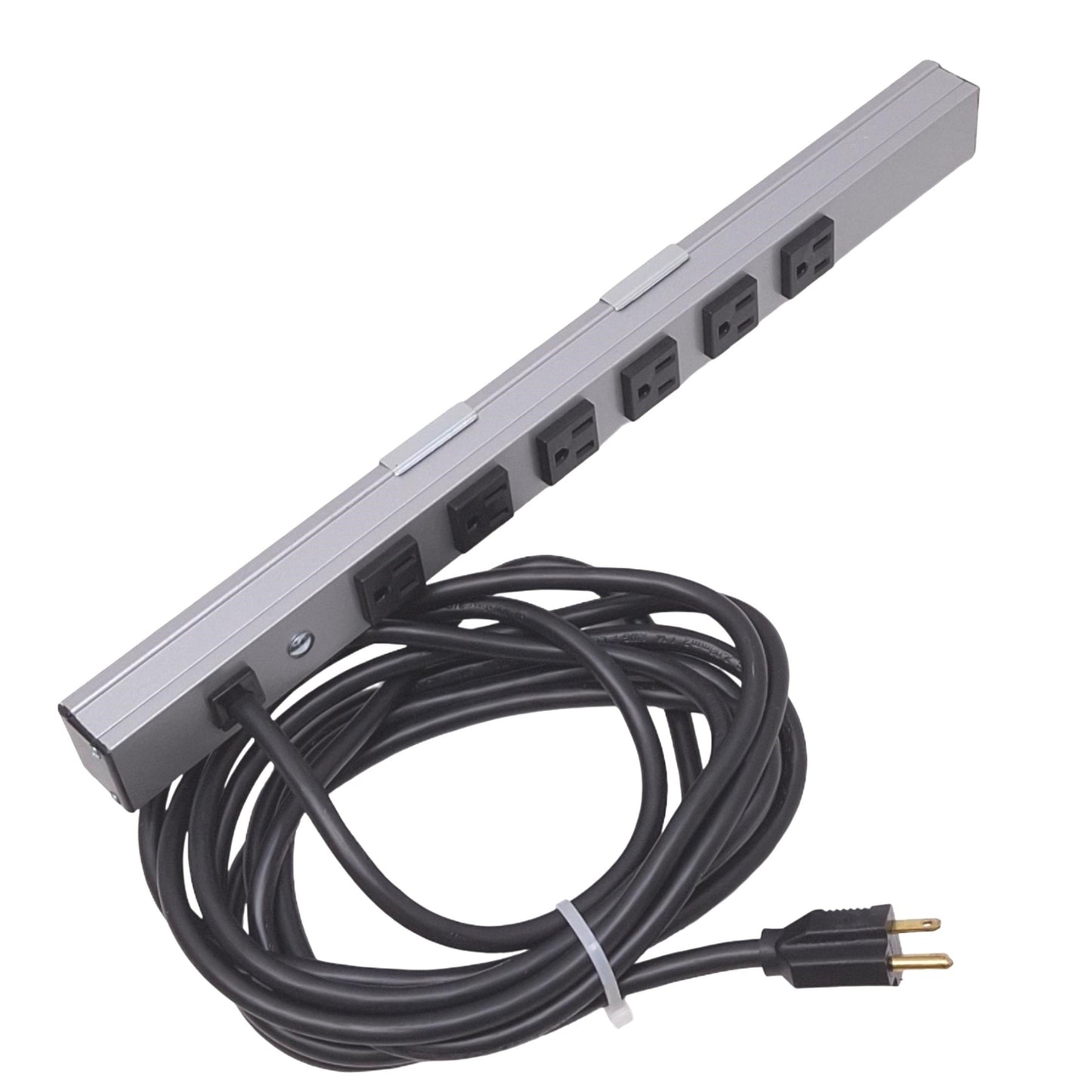 Used Legrand 180615-PC-P Power Strip, 6 Outlets, 15A 120VAC Max, 15ft Cable