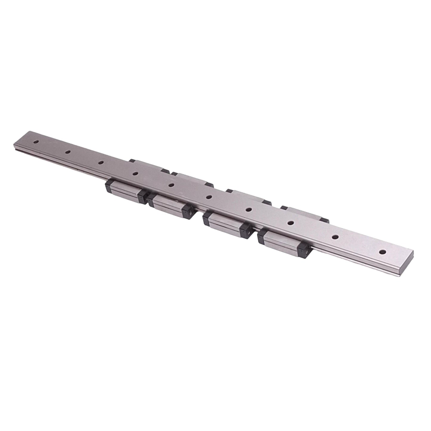 Used IKO LWLF24B (4x) Linear Motion Guide Blocks w/ 24x400mm Rail, 6.2kN Max Load