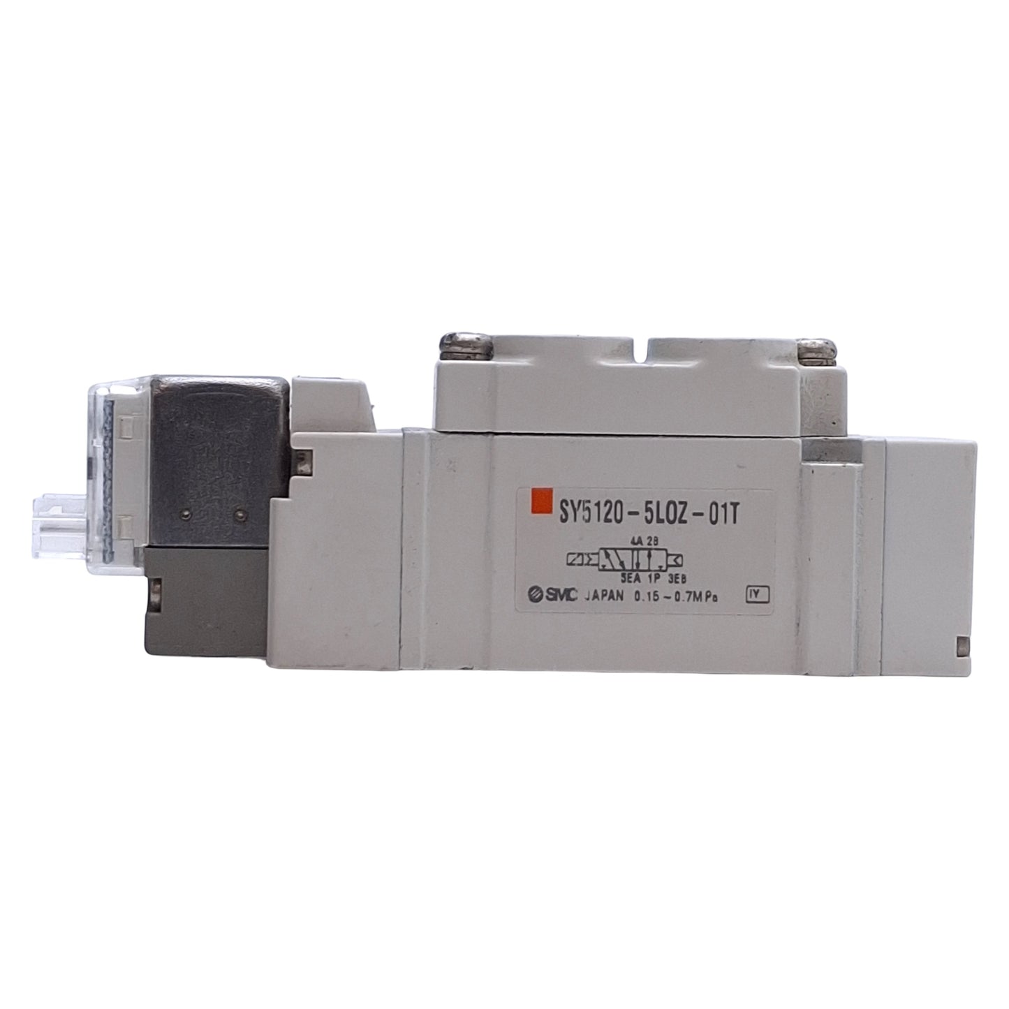 Used SMC SY5120-5L0Z-01T Solenoid Valve 2-Position 5-Port, 1/8" NPT, 24VDC Coil
