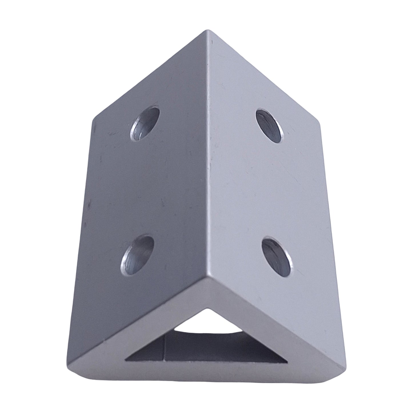 Used Lot of 4 80/20 4334 Aluminum Wide Gusseted 4-Hole Inside Corner Bracket 15 Ser