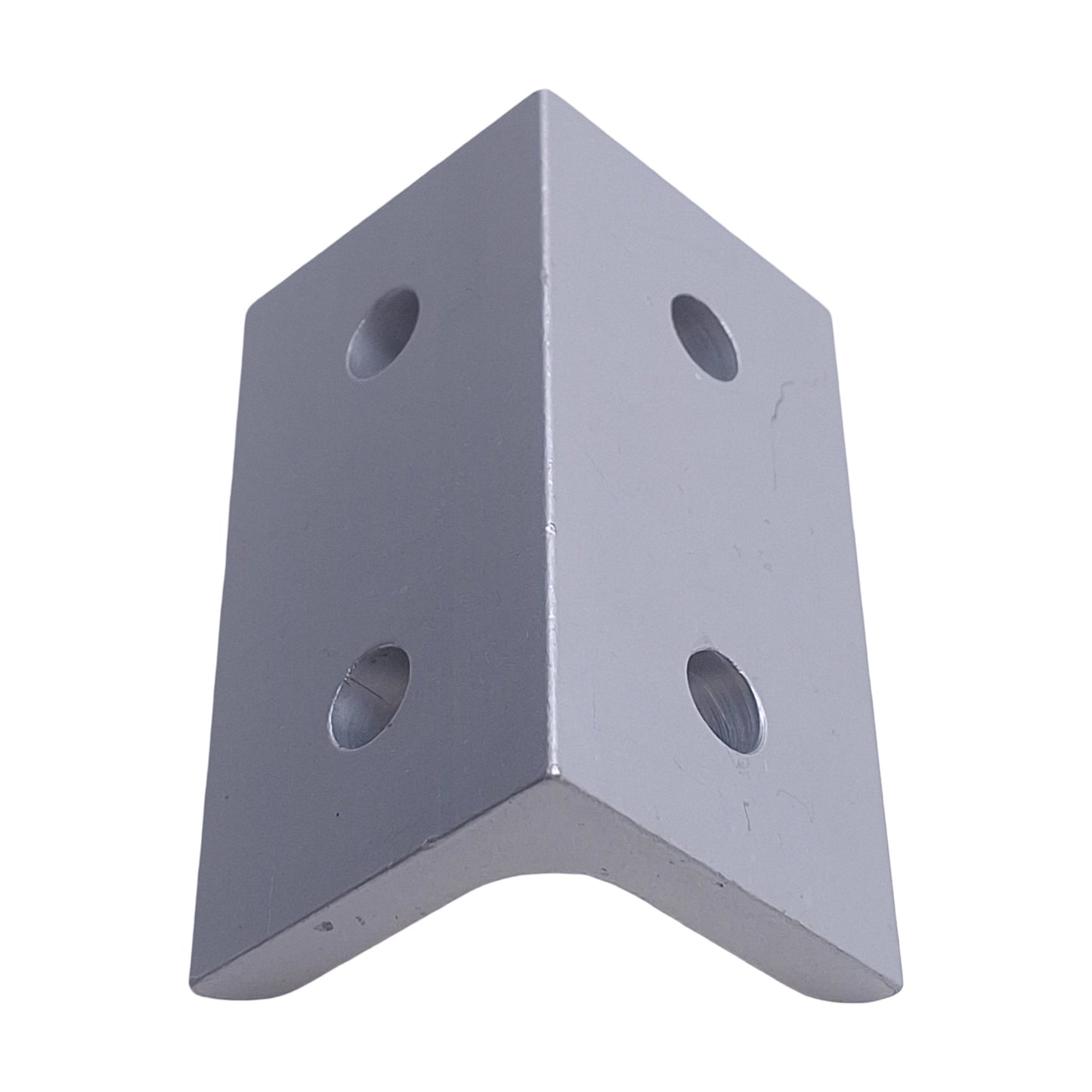 Used Lot of 6 80/20 4303 Aluminum Extrusion Inside 90 Degree Corner Brackets, 4-Hole