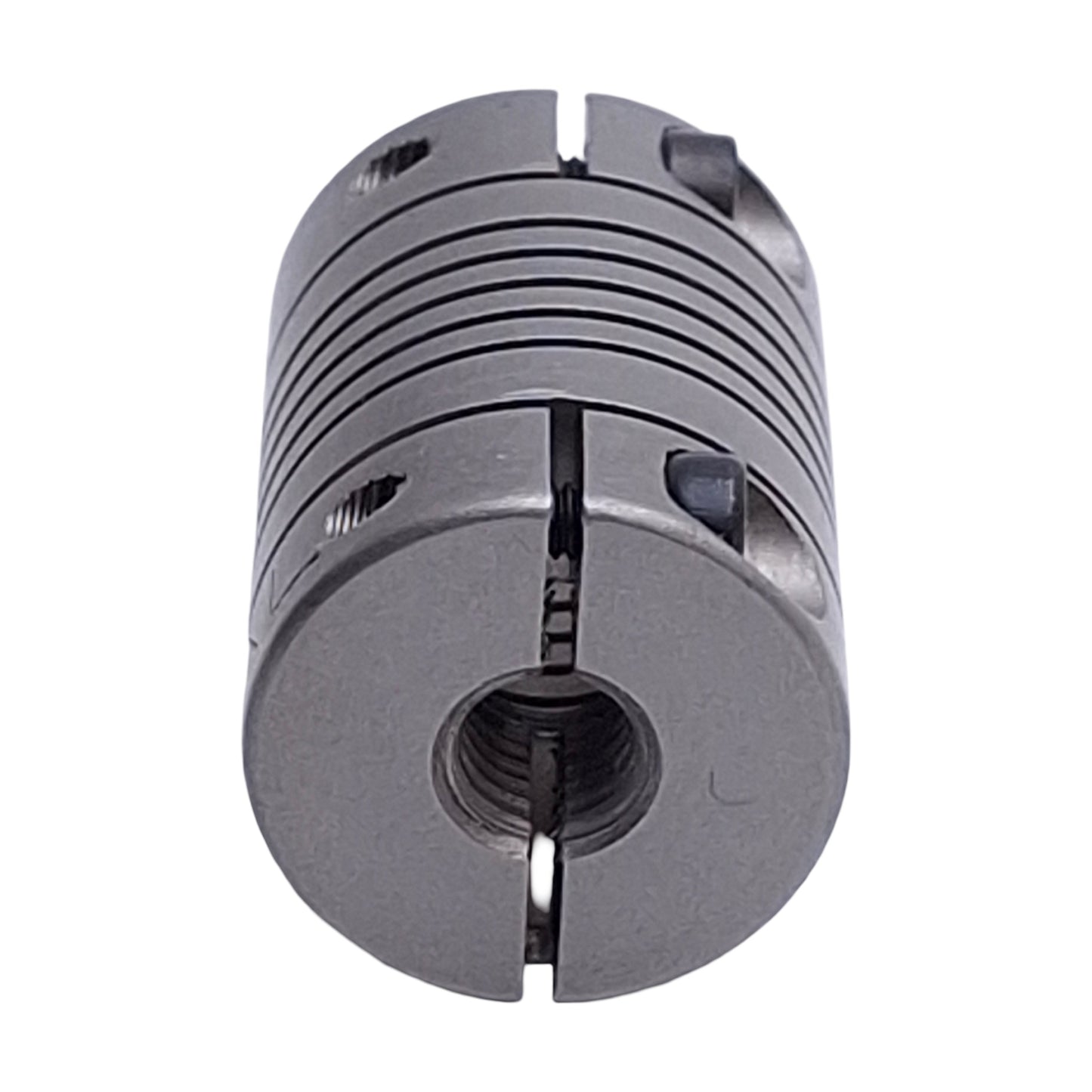 New Helical 8781-8-5mm Flexible Steel Coupling, M5 Thread to 8mm Bore, 5/8in OD