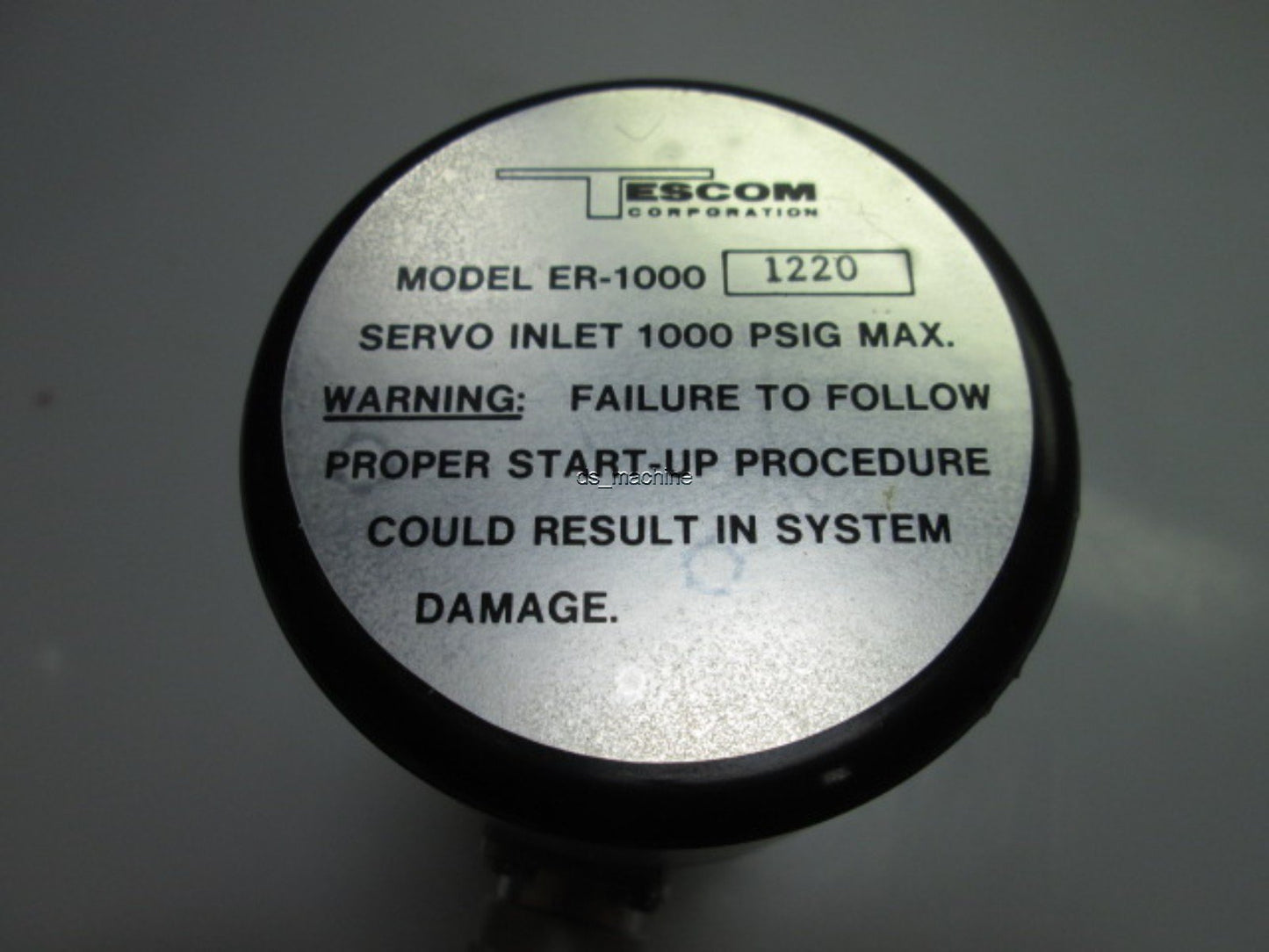 Used Tescom ER-1000-1220 Servo Inlet , Tescom 44-6260-241-009 GH018757F Inlet