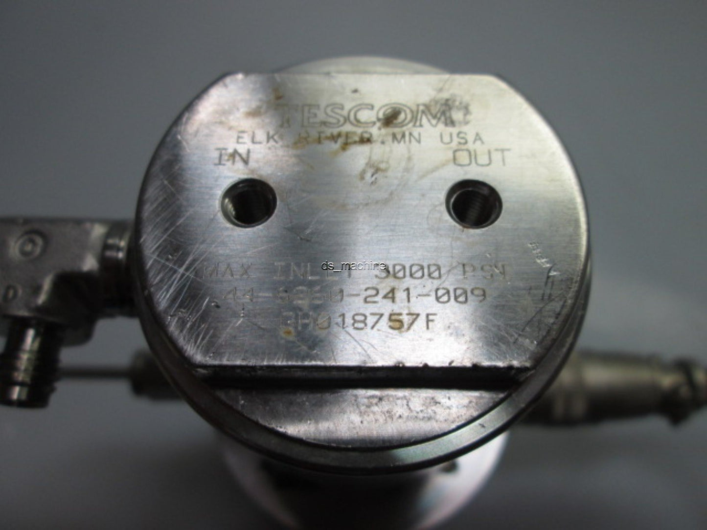 Used Tescom ER-1000-1220 Servo Inlet , Tescom 44-6260-241-009 GH018757F Inlet