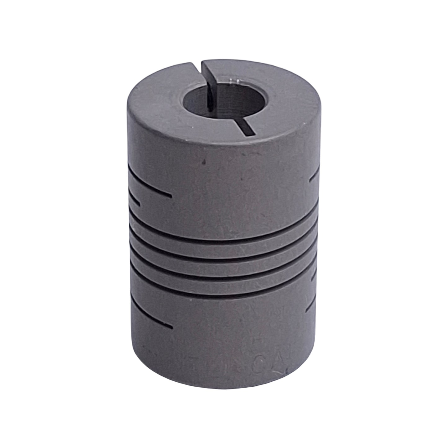 Used Helical 7701-8-5mm Flexible Aluminum Coupling M5 Thread To ø8mm Bore, 5/8in OD