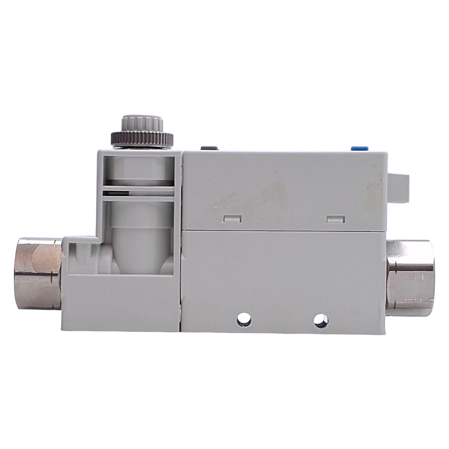 Used SMC PFM711S-N02-F-M Digital Flow Switch PNP+Analog 4-20mA Out, 24VDC, 1/4" NPT