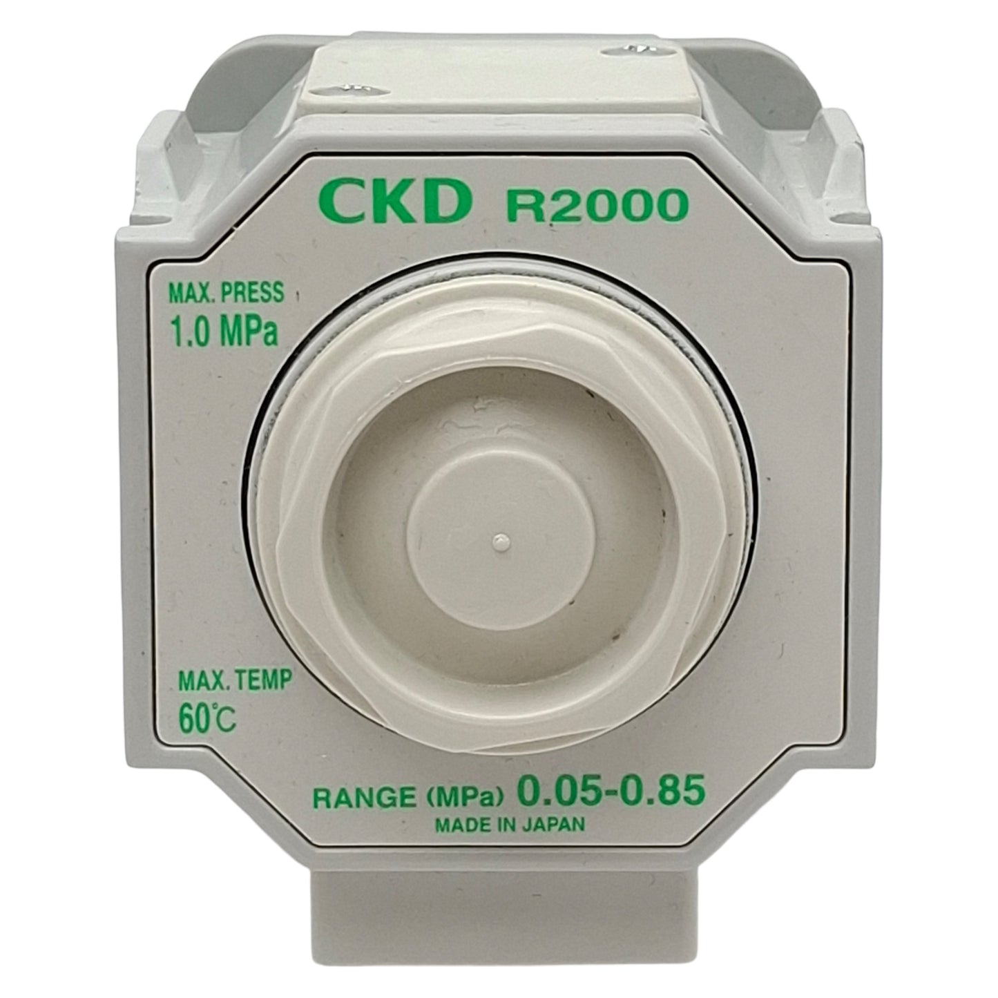 Used CKD R2000-8-W Pneumatic Regulator, 0.05-0.85MPa Set, 1.0MPa Max, Rc1/4