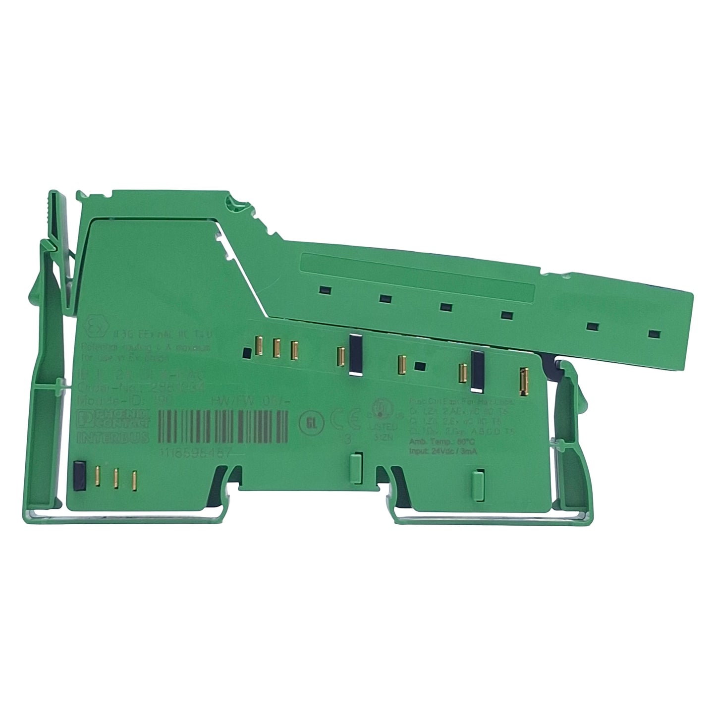 Used Phoenix Contact IB IL 24 DI 4-PAC Digital Input Terminal 4 Inputs, DIN Rail
