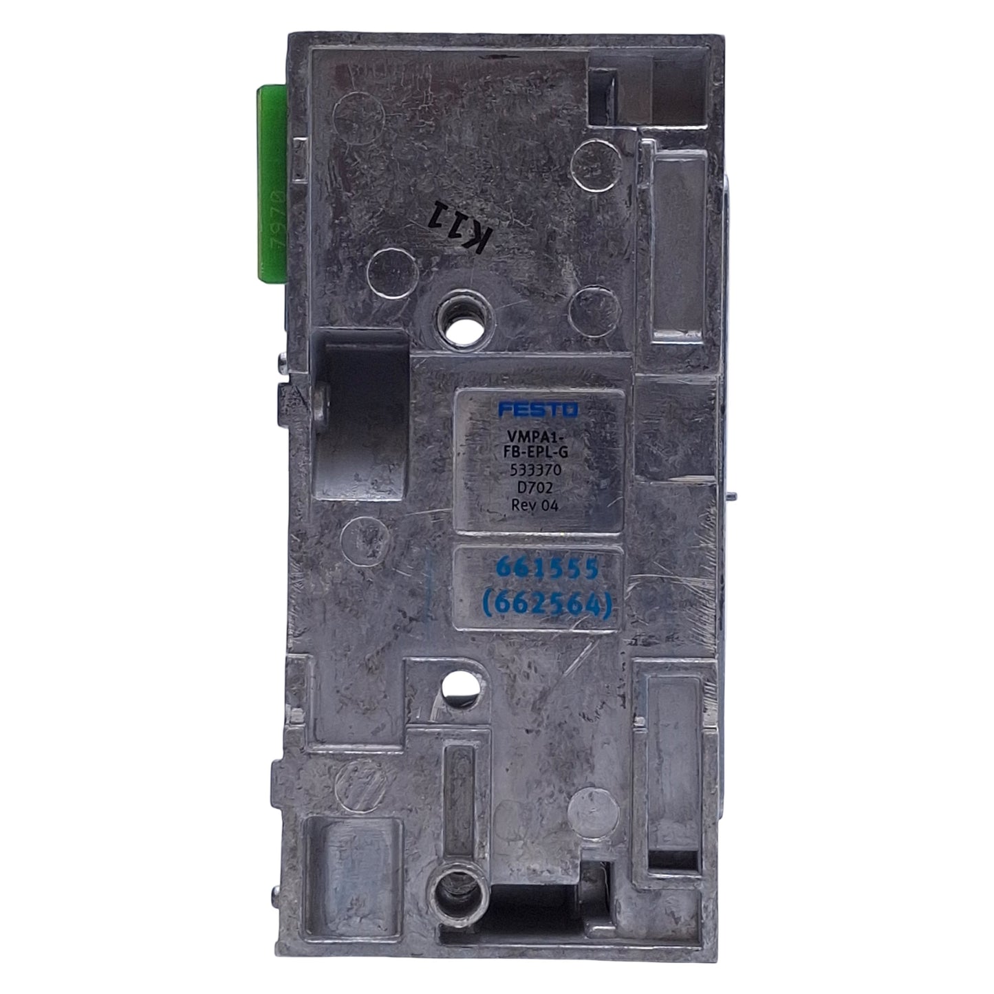 Used Festo VMPA-FB-EPL-G 533370 End Plate, G1/4 Pneumatic Connection Thread