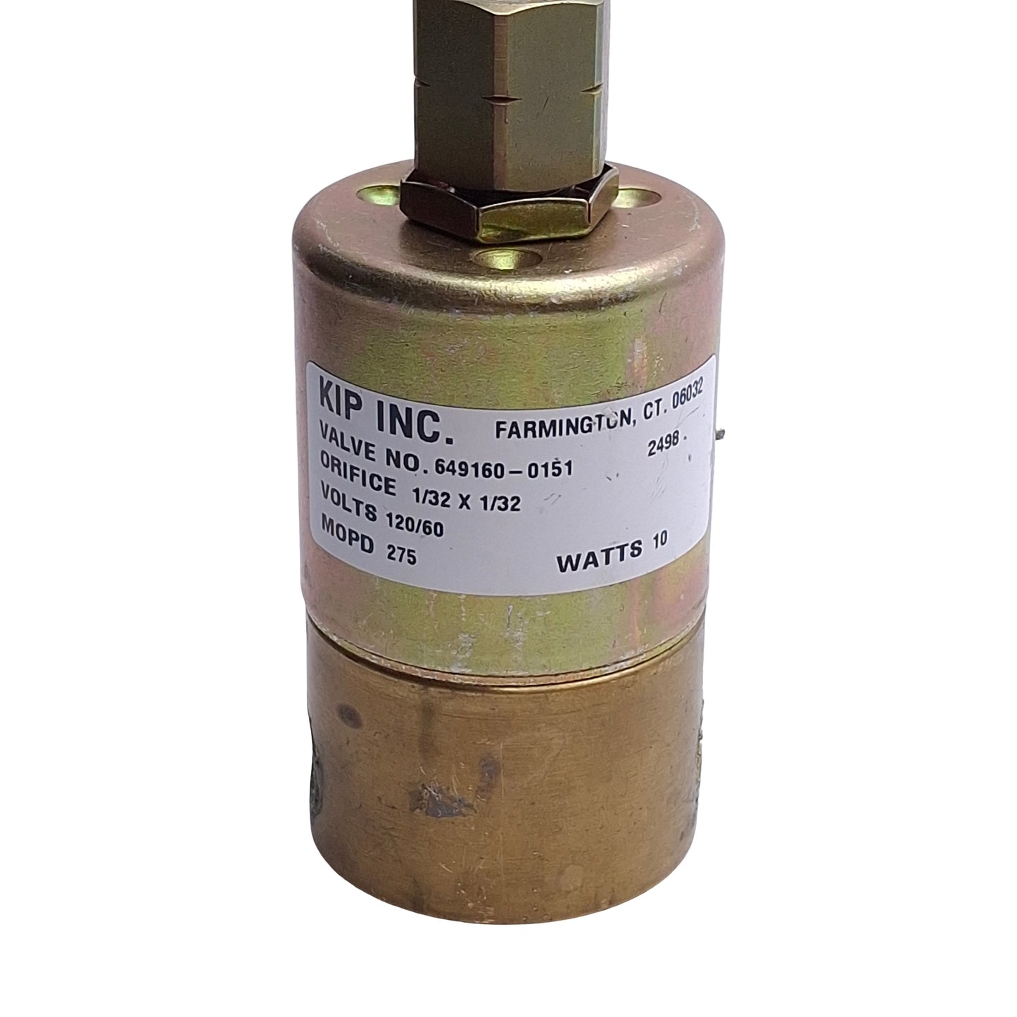 Used Norgren 649160-0151-120-60 Solenoid Valve 3WMP, 1/4in NPT, 120VAC Coil