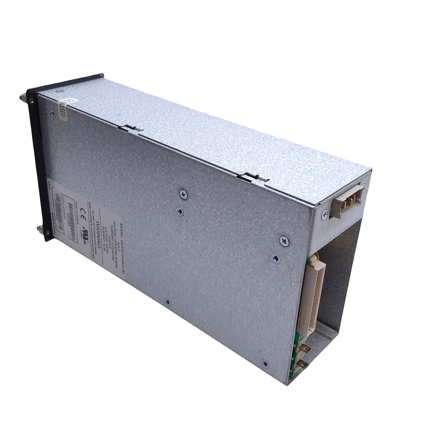Used APC GES501W48V0180 DC Rectifier Power Supply, 48VDC Out 10.5A, 115/240VAC Supply