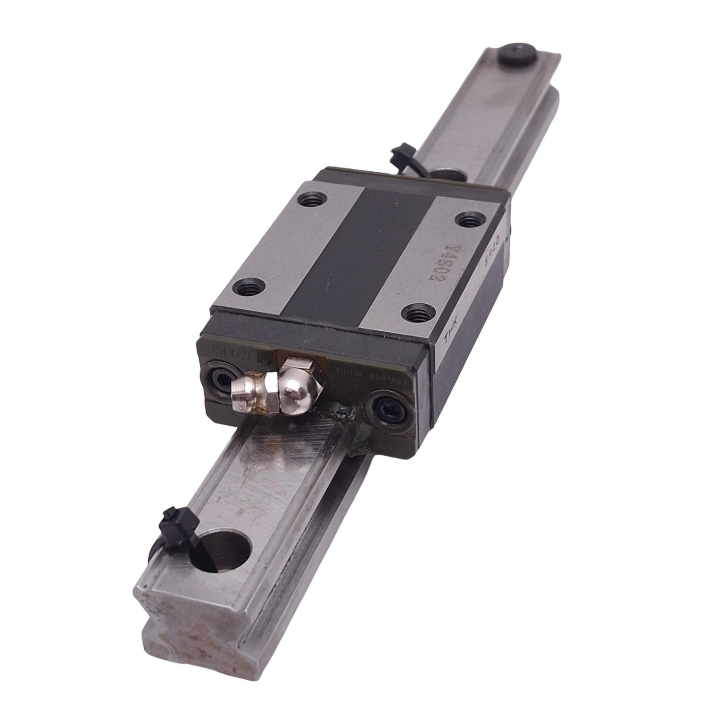Used THK SR20 Linear Carriage With Rail, 20x200mm Rail, 63x42mm Block, 19.2kN Max