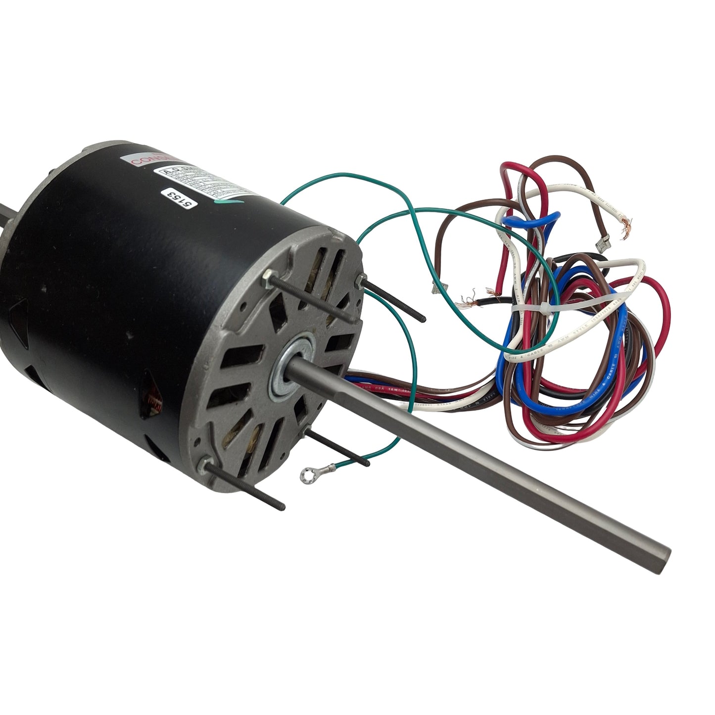 Used AO Smith Mod F48SN4L5B1 Dual Shaft Motor, 1/2HP, 115VAC, 1625RPM, ø1/2in Shaft