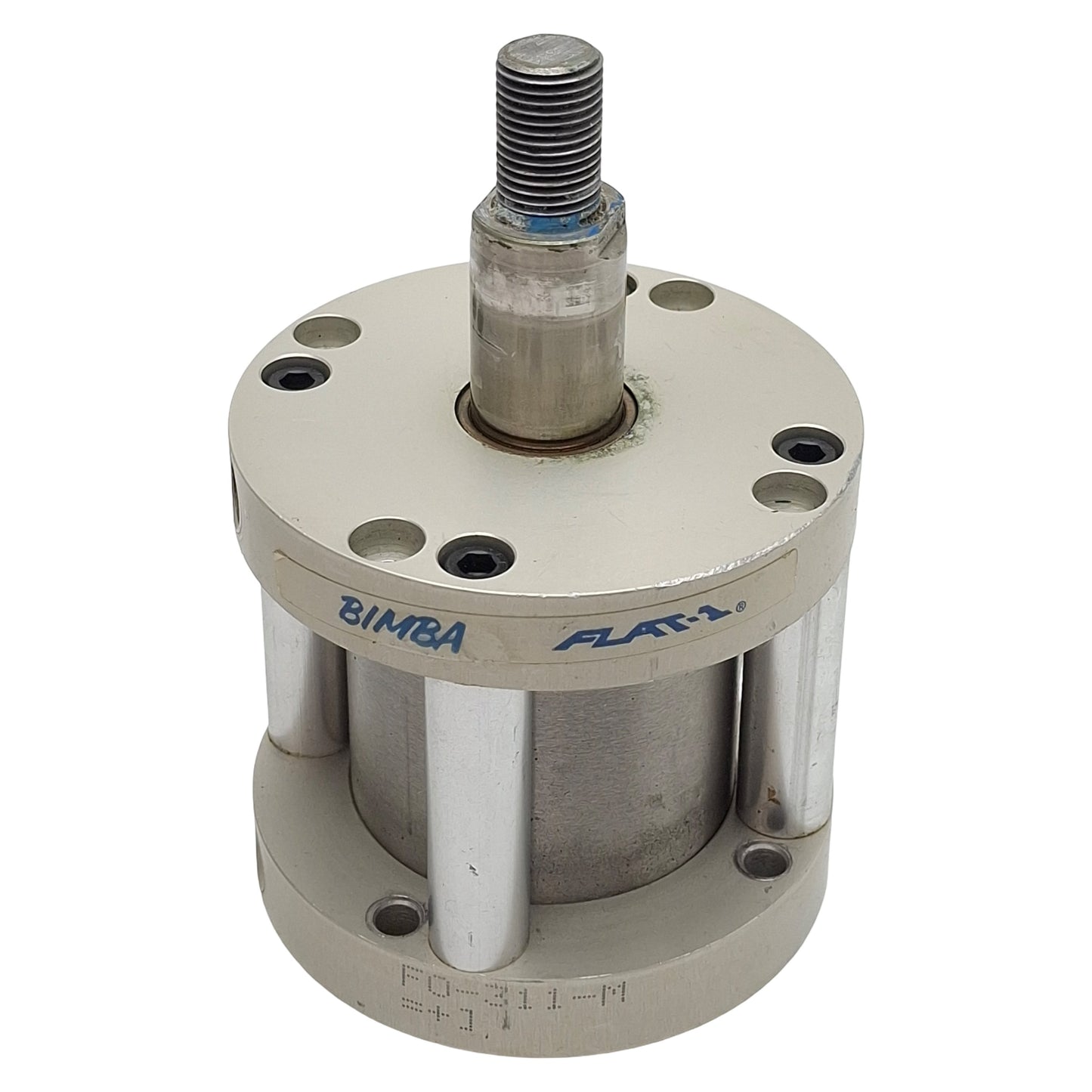 Used Bimba FO-311-M FLAT-1 Pneumatic Cylinder ø2in Bore 1in Stroke, 1/8in NPT, 200psi