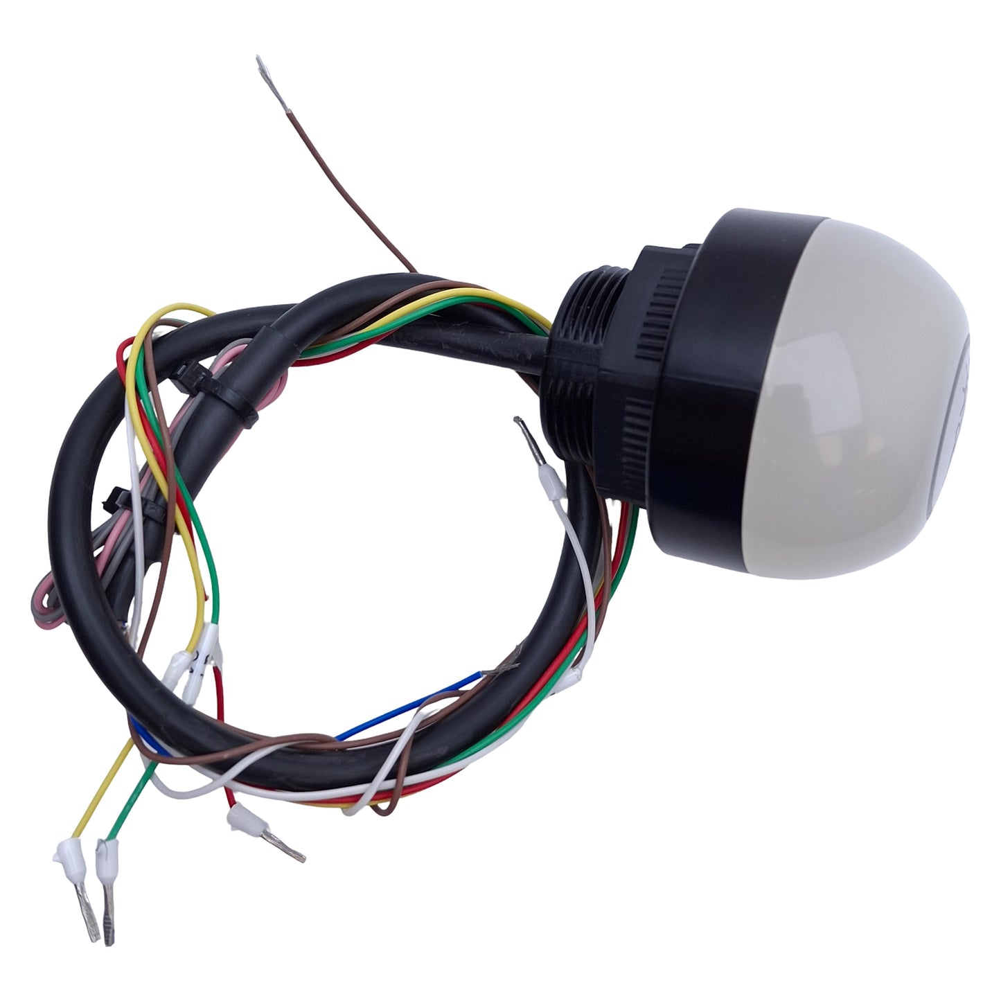 Used Banner K50APT2GRYF2 Illuminated Touch Button 12-30VDC, PNP, Yl Gr Rd, 1ft Cable