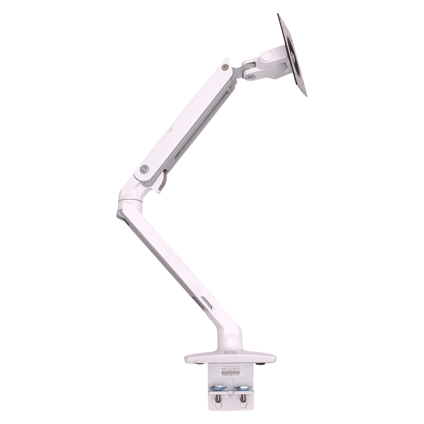 Used Ergotron 45-486-216 MXV Desk Monitor Arm VESA 75/100 Mount, 7-20lbs Capacity