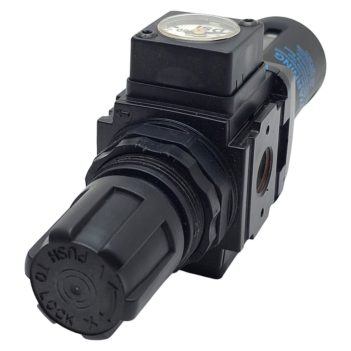 Used Wilkerson B08-02-FKG0 Pneumatic Filter/Regulator 1/4" NPT, 0-125psi, 5µm, 73scfm