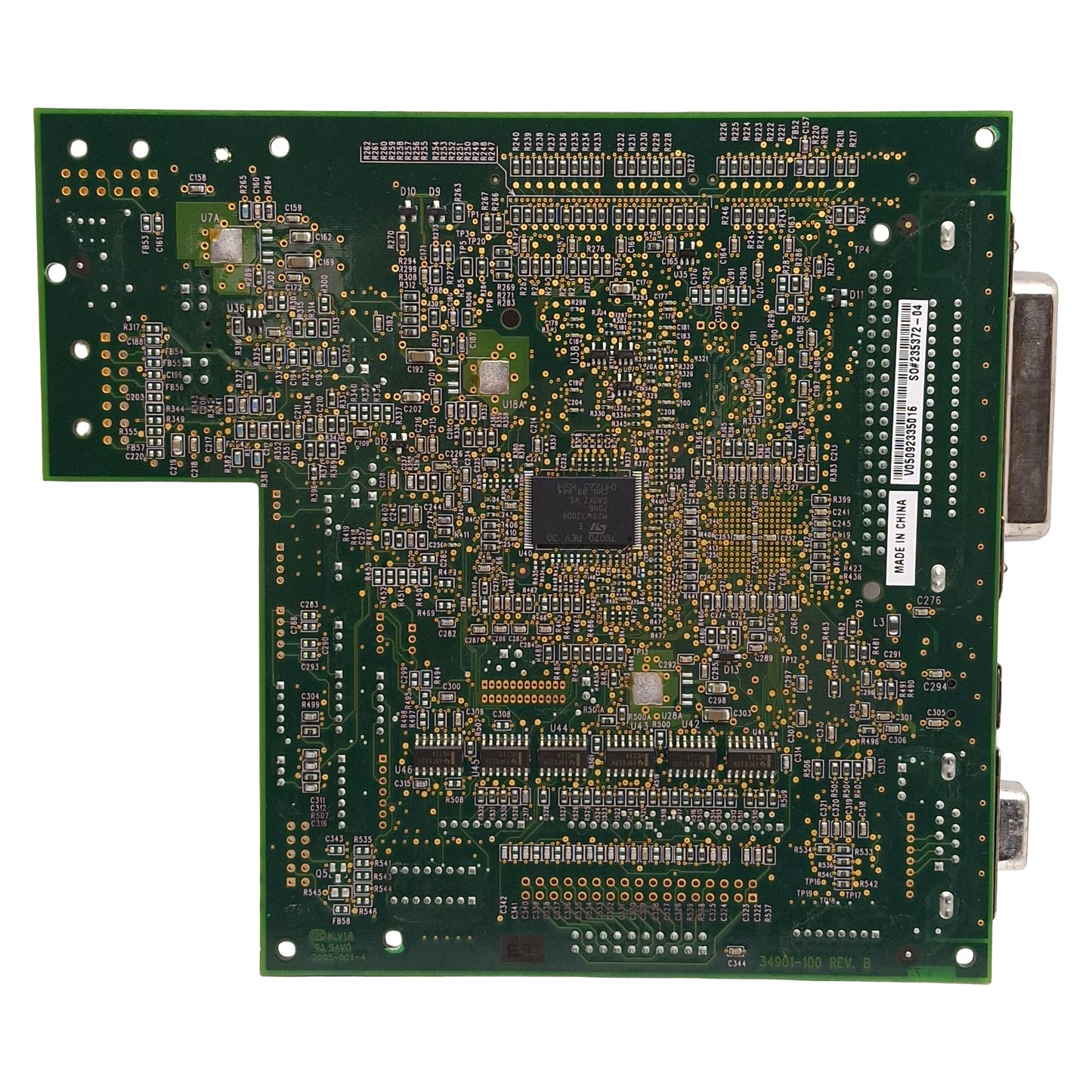 Used Zebra 34901-030 Rev C Main Control Board, Serial, USB, For 170XiIII+ Printer