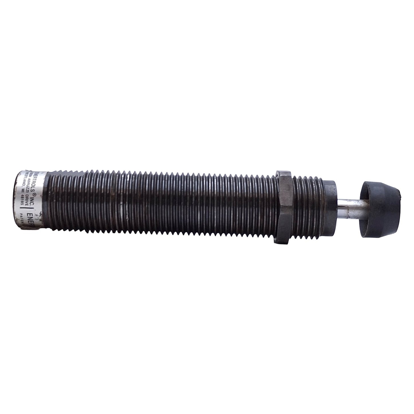 Used Enertrols SNALD 600- Miniature Shock Absorber 0.97in Stroke, 1-12UNF Barrel