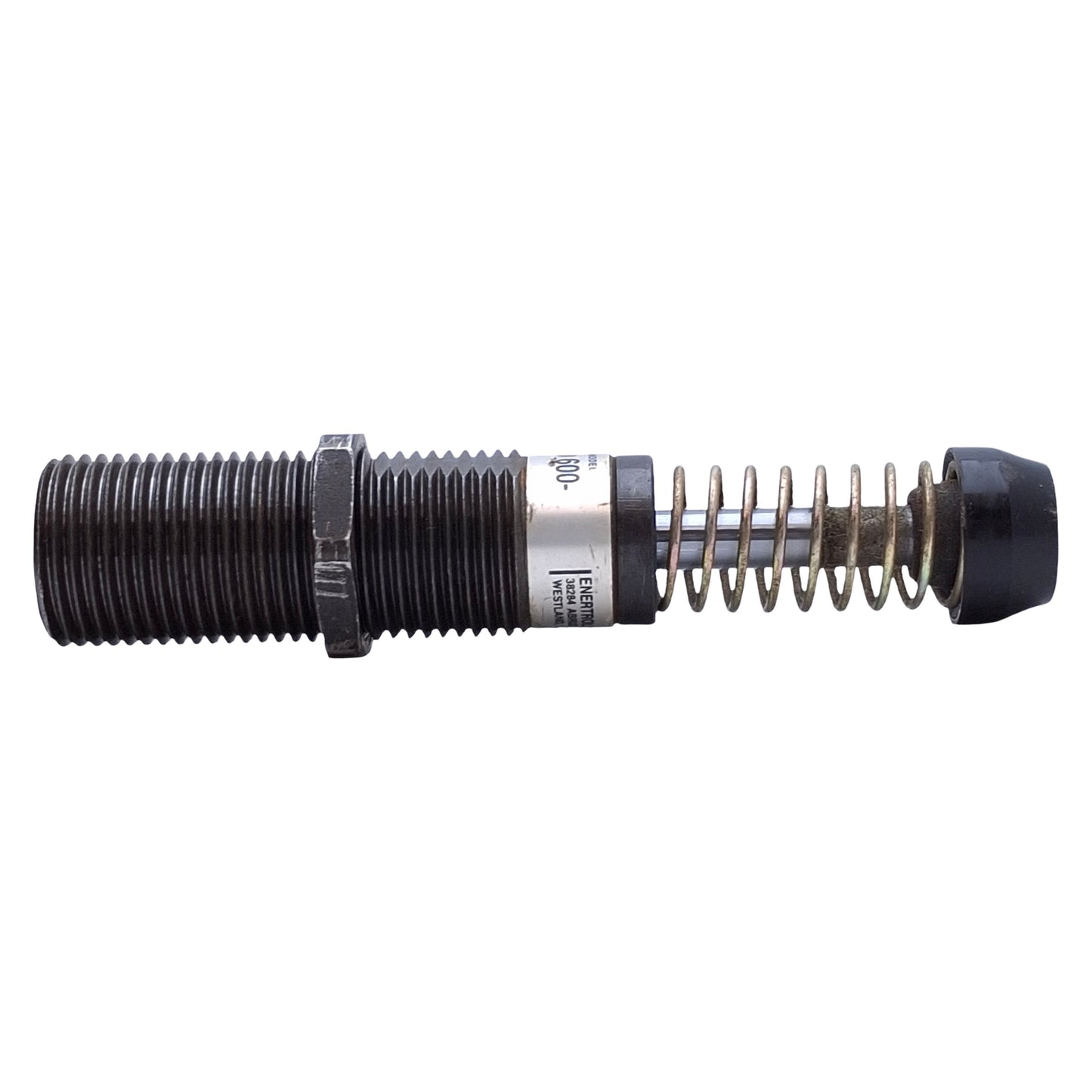 Used Enertrols SNALD 600- Miniature Shock Absorber 1-12UNF Barrel, 0.97in Stroke