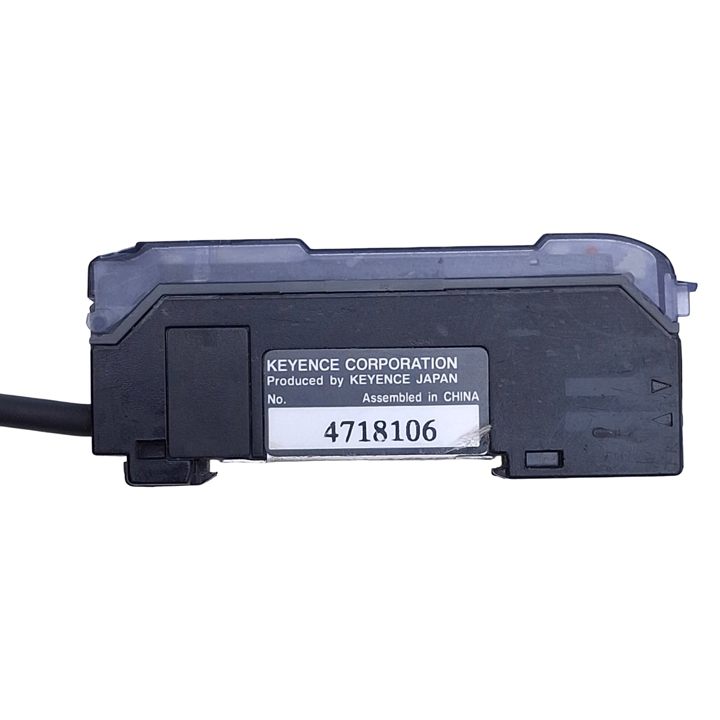 Used Keyence FS-V21R Fiber Optic Photoelectric Sensor Amplifier NPN, 1ft Cable