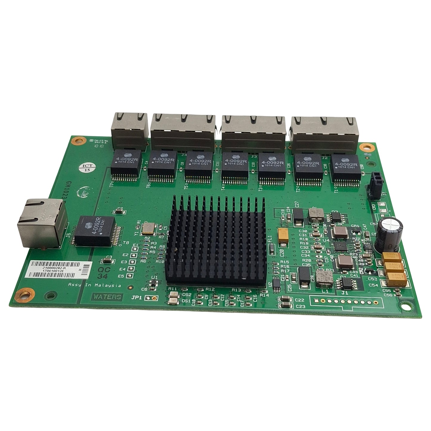 Used Waters 210000282-E ACQUITY UPLC PDA Detector 7-Port Ethernet Board