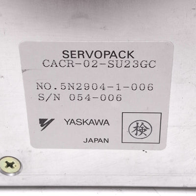 Used Yaskawa CACR-02-SU23GC Servopack for Epson SRC-320 Robot Controller, 200W