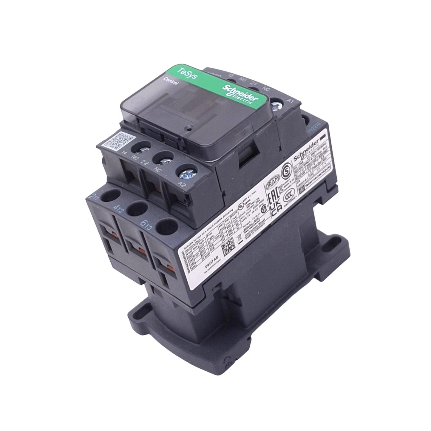 New Schneider Electric LC1D09G7 TeSys Contactor, 3-Pole, 9A Max, 120VAC Coil