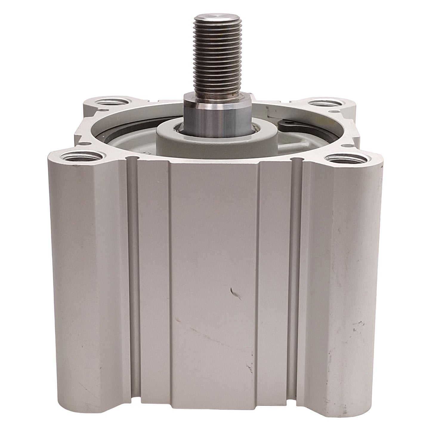 Used SMC NCDQ2A80-25DMZ Compact Cylinder, ø80mm Bore, 25mm Stroke, 145psi, 3/8in NPT