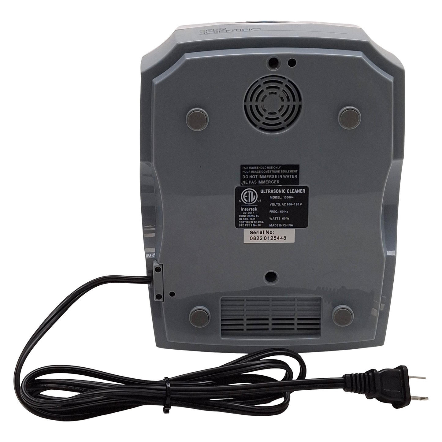 New – Open box Sper Scientific 100004 Ultrasonic Cleaner Bath, 1.4L, 42kHz, 90-480s, 100-120VAC