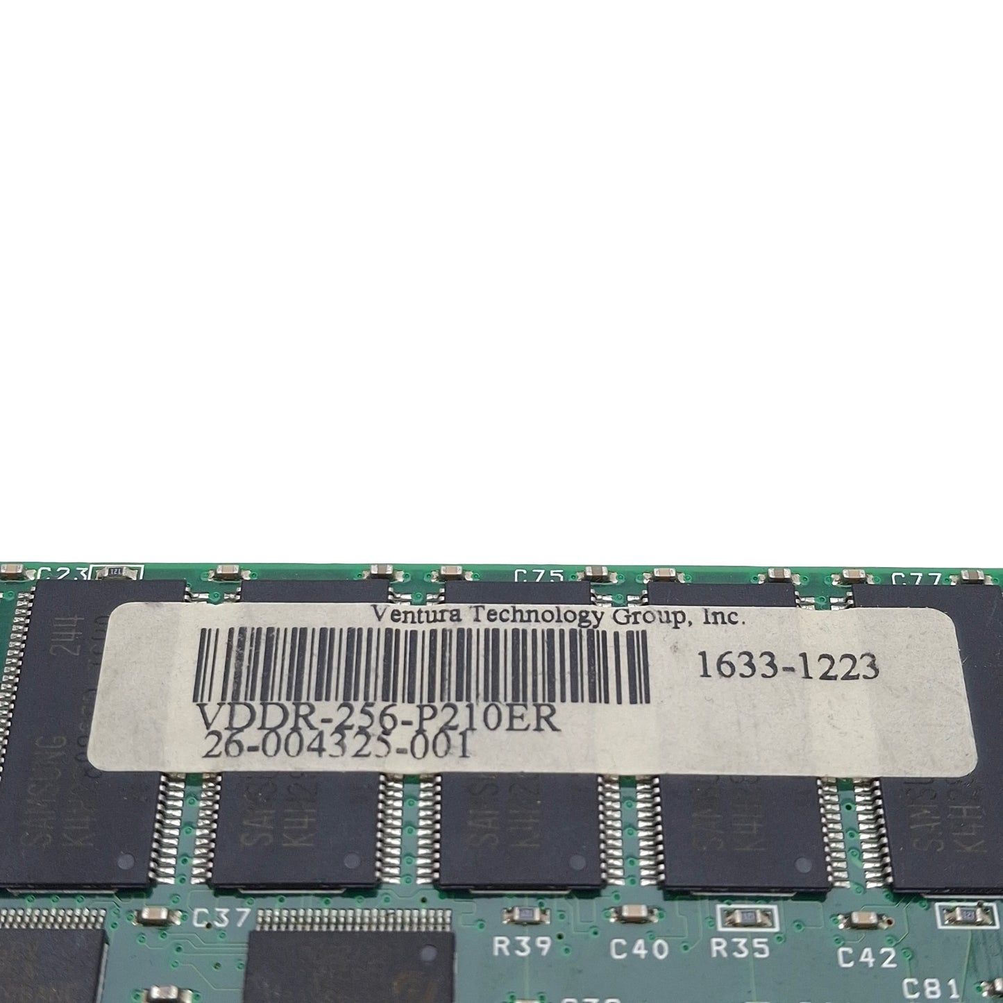 Used Ventura Technology Group VDDR-256-P210ER Server Memory Module, 256MB, DDR SDRAM