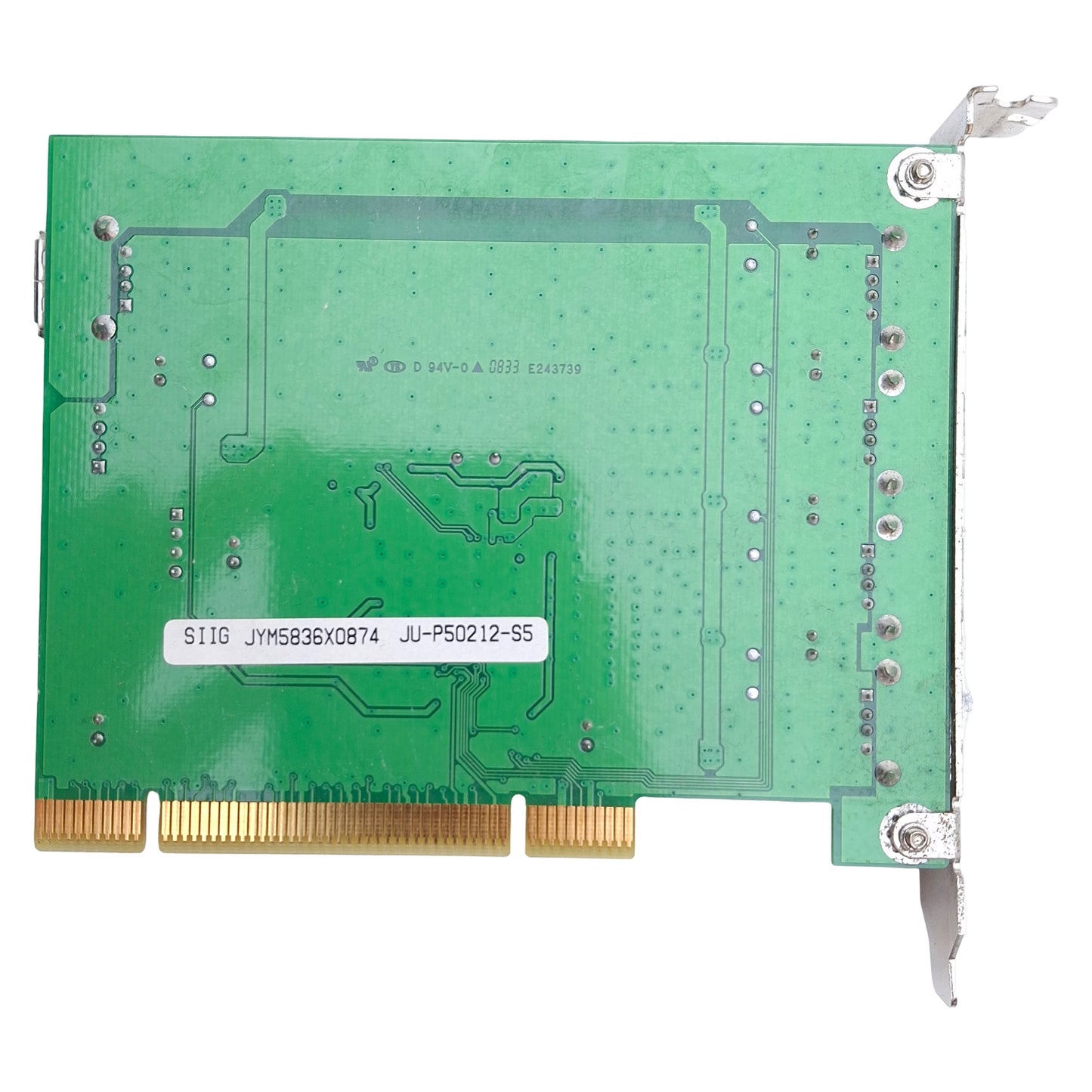 Used SIIG JU-P50212-S5 PCI Expansion Card 5-port, USB 2.0, 480/12/1.5Mbps Data Rate