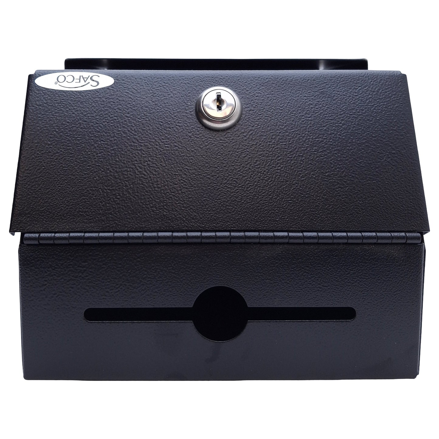 New – Open box Safco 4232 Suggestion Box 4-3/4 x 1/8in Slot, ø1in Key Drop, 7 x 7/16 x4-3/4in