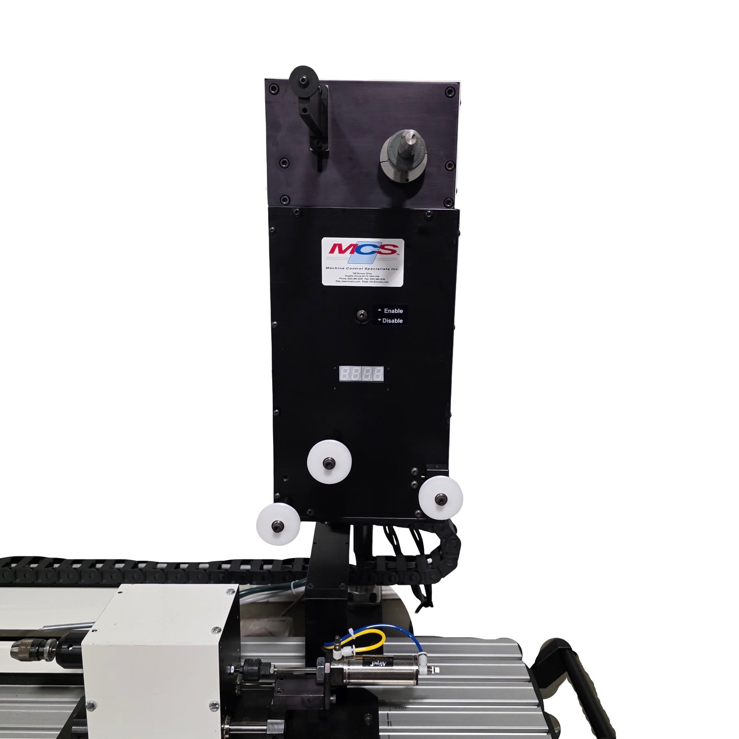 Used Machine Control Specialists 105B Benchtop Precision Medical Coil Winder 24"